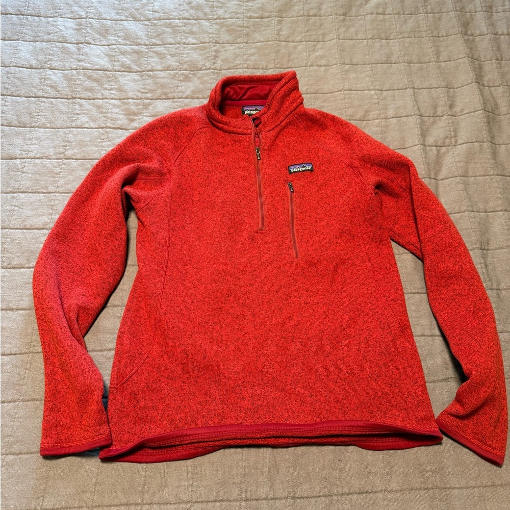 Patagonia Men's Better Sweater Red 1/4 zip